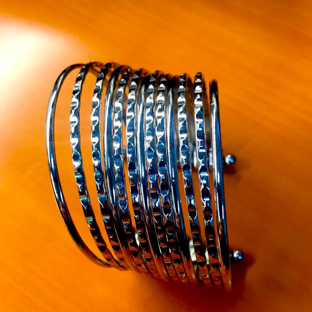 Silver cuff bracelet